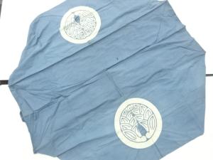 アンティーク　木綿家紋入り油箪